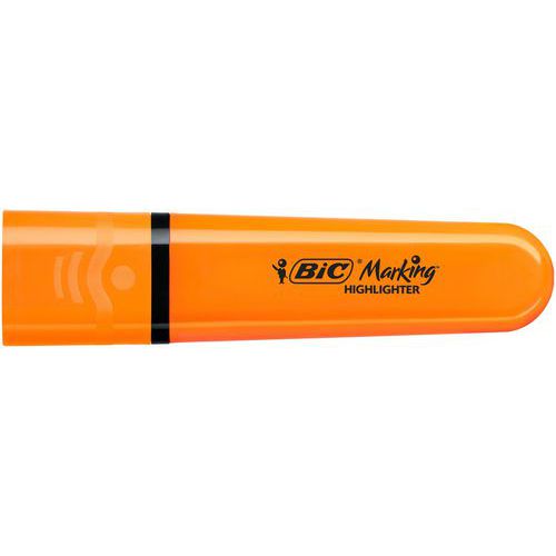 Flacher Textmarker BIC Marking Fluo mit abgeschrägter Spitze - BIC