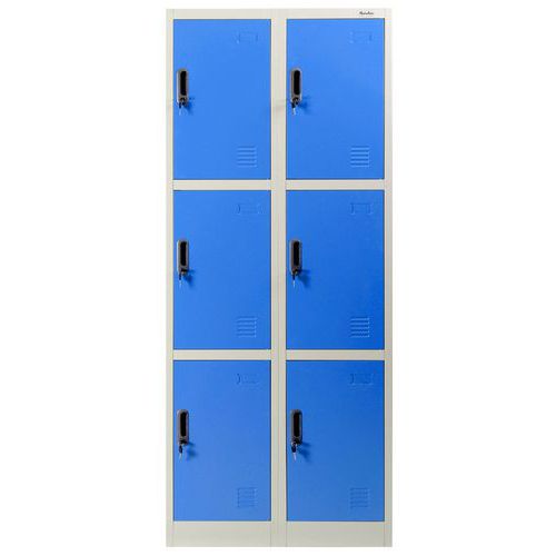 Metallspind, 6 Fächer, blau - Manutan Expert Metallspind, 6 Fächer, blau - Manutan Expert