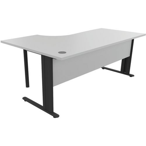 Bureau compact - Gris clair - Manutan Expert Bureau compact - Gris clair - Manutan Expert