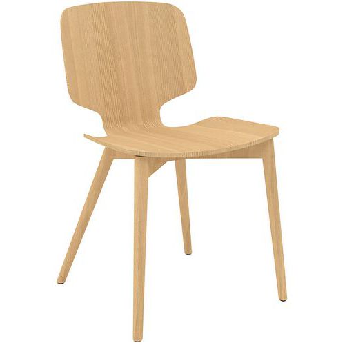 Stuhl Code mit Stuhlbeinen aus Naturholz