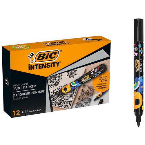 Permanentmarker BIC Intensity - Schreibt auf den meisten Oberflächen - BIC