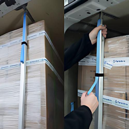 Barre télescopique d'arrimage aluminium VU - Habrial Manutention Barre télescopique d'arrimage aluminium VU - Habrial Manutention