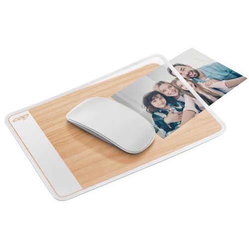 Tapis de souris CEP Silva 810 bois à rabat transparent- CEP