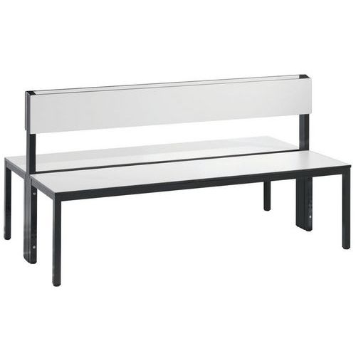 Banc bois double face avec dossier Basic Plus - avec et sans grille - CP