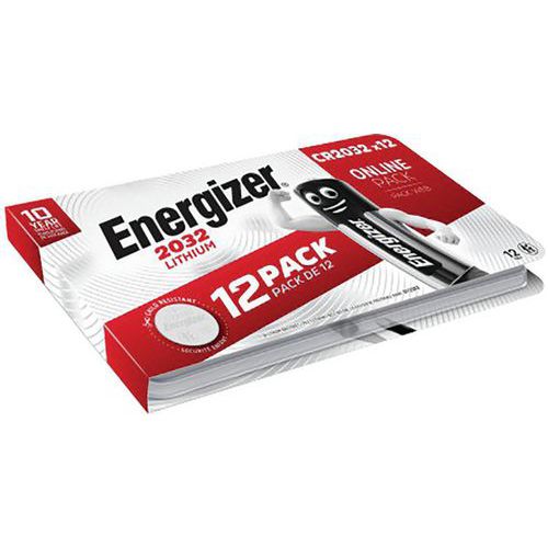 Packung mit 12 Knopfzellen - Lithium - Energizer