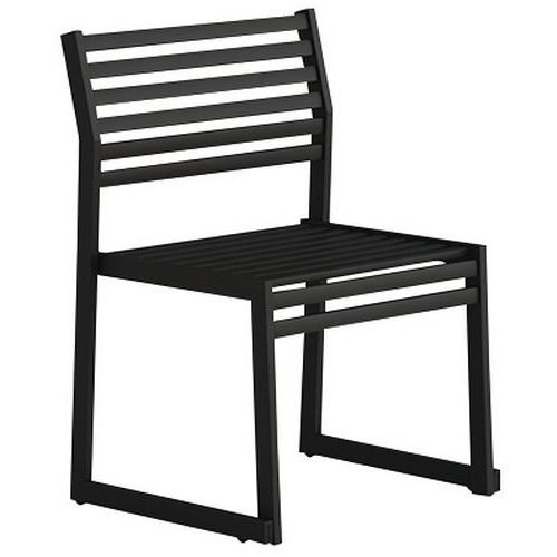 Banc avec dossier en acier galvanisé - 60 cm - Urbantime