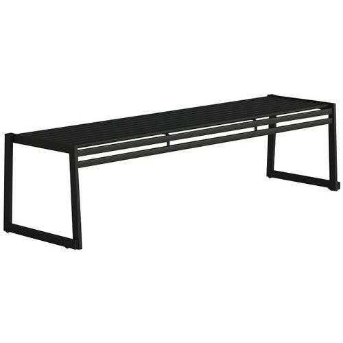 Bank ohne Rückenlehne aus verzinktem Stahl - 180cm - Urbantime