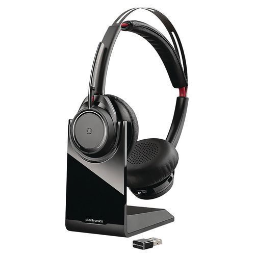 Micro-casque sans fil POLY Voyager Focus UC avec Socle - Poly