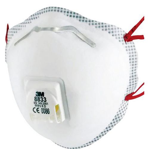 Halbmaske mit Schale der Serie 8000 für den einmaligen Gebrauch - FFP3