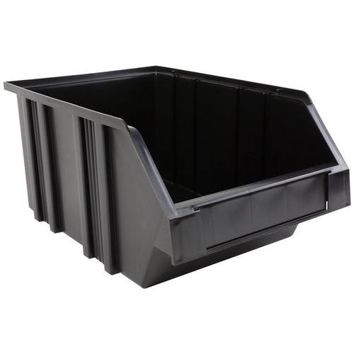 Recycelter Sichtlagerkasten, 3 bis 28 L - NOVAP, Gesamtinhalt: 16 L, Gesamtlänge: 380 mm