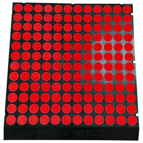 Tapis antifatigue Matlast - Milieu sec/humide huileux - 1 bord - Wattelez