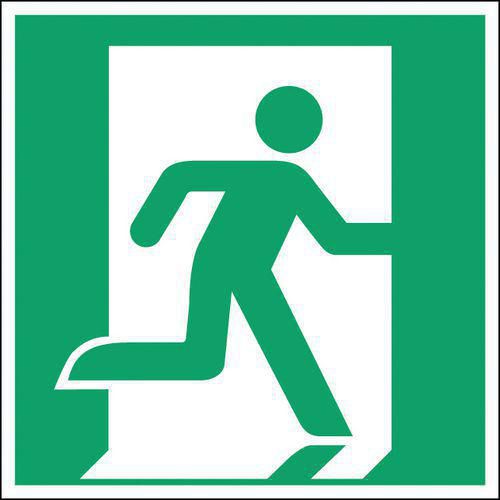 Panneau Sortie de secours droite - PVC - Manutan Expert Panneau Sortie de secours droite - PVC - Manutan Expert