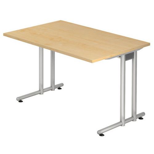 Schreibtisch mit fester Höhe, 120 cm, Serie N - Hammerbacher