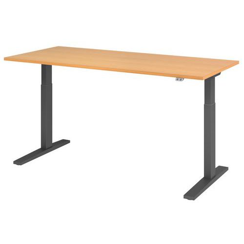 Elektrischer Schreibtisch Serie XMKA, 180 cm, Elektrisches System: ja, Gestellfarbe: Anthrazit