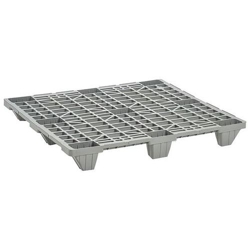 Lot de 10 palettes emboitables et recyclées - 9 plots - MDM Lot de 10 palettes emboitables et recyclées - 9 plots - MDM
