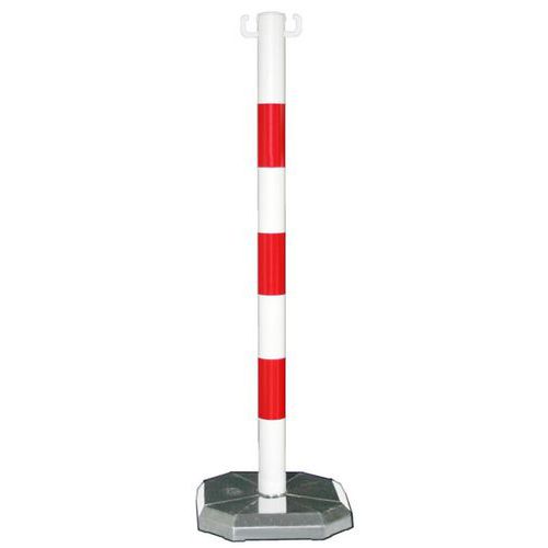PVC-Pfosten auf mit 3,5 kg beschwertem Sockel - Croso