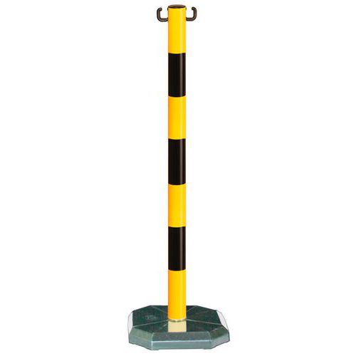 PVC-Pfosten auf mit 3,5 kg beschwertem Sockel - Croso