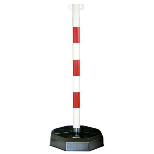 PVC-Pfosten auf mit 9 kg beschwertem Sockel - Croso