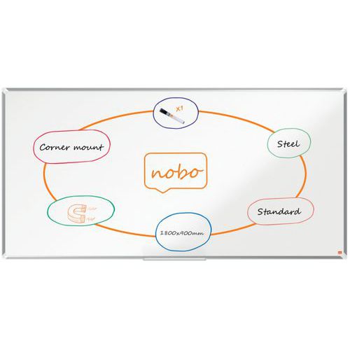 Whiteboard Nano Clean aus lackiertem Stahl - Premium Plus - Nobo