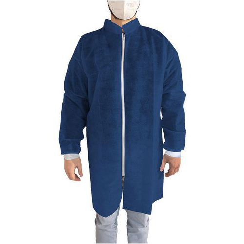 Blouse jetable XXL bleue en PP - OneProtek Blouse jetable XXL bleue en PP - OneProtek