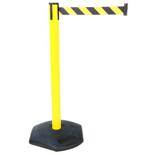 PVC-Gurtpfosten mit Sockel2 m - Manutan Expert PVC-Gurtpfosten mit Sockel2 m - Manutan Expert