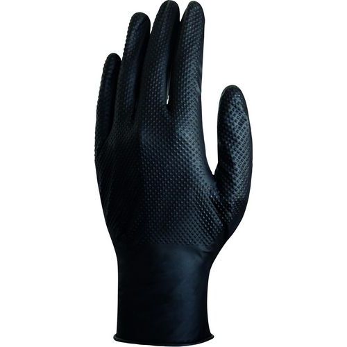 Tastempfindlicher Nitril-Einweghandschuh mit Rautenstruktur, V1600 - Delta Plus Tastempfindlicher Nitril-Einweghandschuh mit Rautenstruktur, V1600 - Delta Plus