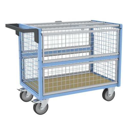 Wagen mit Gitterbox und Dach, 500 kg - FIMM Wagen mit Gitterbox und Dach, 500 kg - FIMM