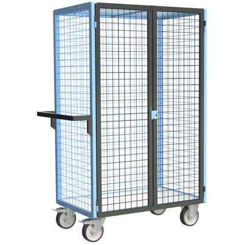 Gitterwagen mit 4 Seitenteilen und Holzboden, Tragkraft 500 kg - FIMM Gitterwagen mit 4 Seitenteilen und Holzboden, Tragkraft 500 kg - FIMM