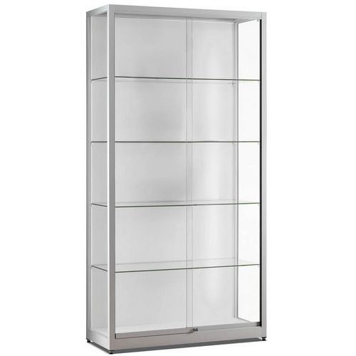 Ausstellungsvitrine 100 x 40 x1 97 cm - seitl. Beleuchtung - Sarazino Ausstellungsvitrine 100 x 40 x1 97 cm - seitl. Beleuchtung - Sarazino