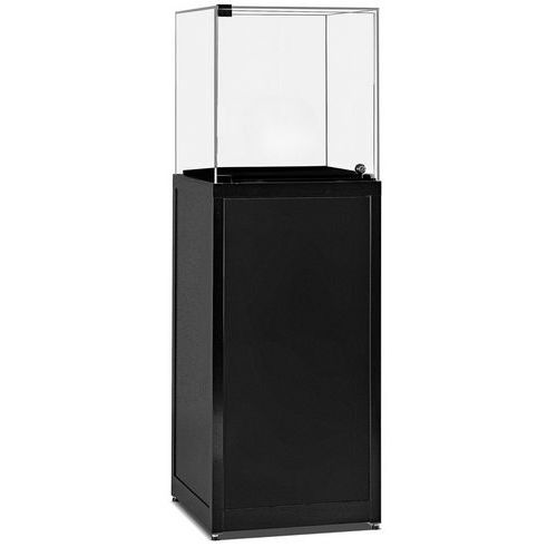 Vitrine exposition cloche sur socle - 50x50x150 cm - Sarazino Vitrines