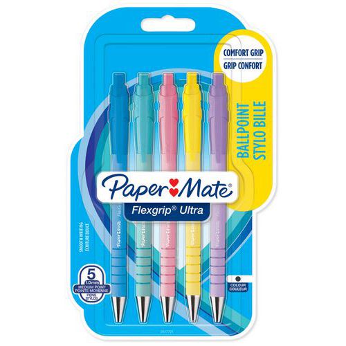 Einziehbarer Stift Flexgrip Ultra, 5er-Pack - Papermate