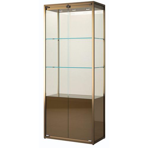 Ausstellungsvitrine mit Stauraum - 75 x 45 x 190 cm - Sarazino Vitrines