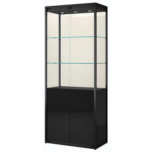 Ausstellungsvitrine mit Stauraum - 75 x 45 x 190 cm - Sarazino Vitrines