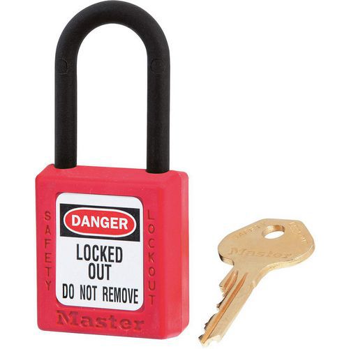 Cadenas de consignation avec anse nylon diélectrique - Master Lock Cadenas de consignation avec anse nylon diélectrique - Master Lock
