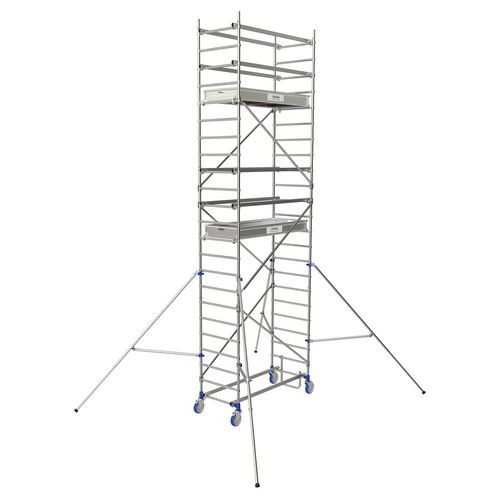 Échafaudage roulant Cross 180 aluminium - Tubesca