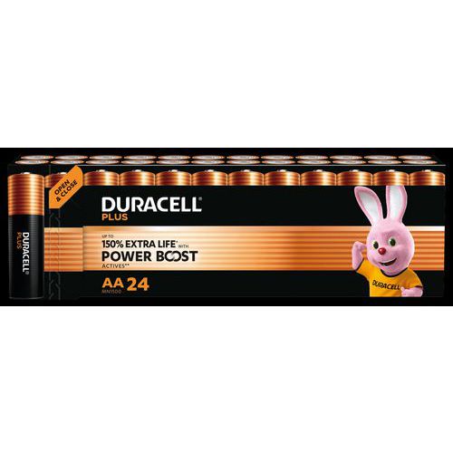 Alkali-Batterie AA Plus Powerboost - 24 Stück - Duracell Alkali-Batterie AA Plus Powerboost - 24 Stück - Duracell