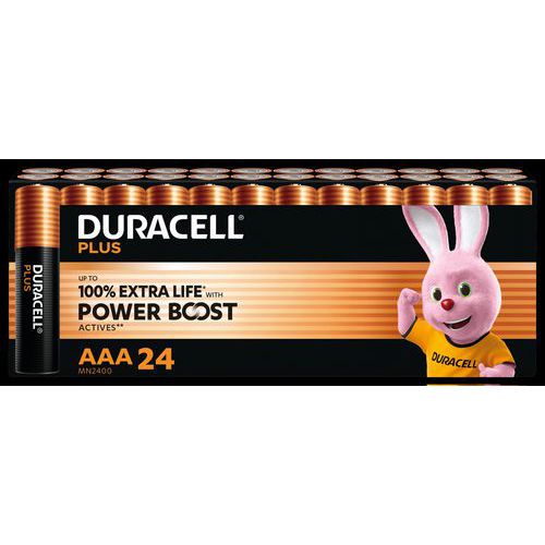 Alkali-Batterie AAA Plus Powerboost - 24 Stück - Duracell Alkali-Batterie AAA Plus Powerboost - 24 Stück - Duracell