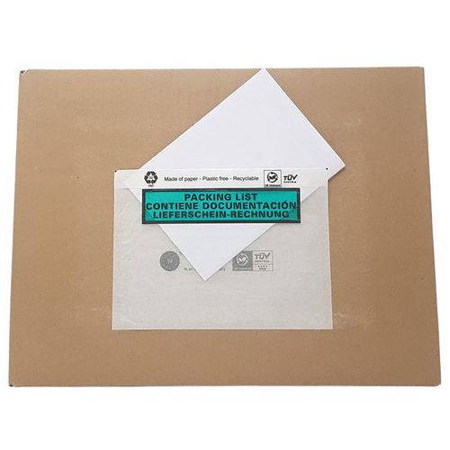 Pochettes papier cristal 3 langues - PAC LIST
