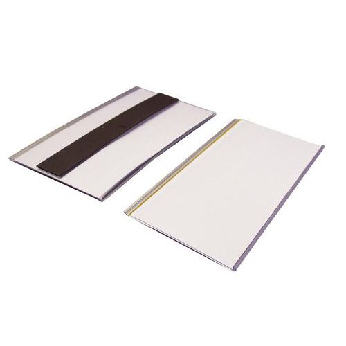 Selbstklebender oder magnetischer Etikettenhalter - extragroß - 125 mm