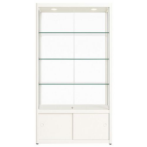 Ausstellungsvitrine mit Stauraum - 95 x 50 x 200 cm - Sarazino