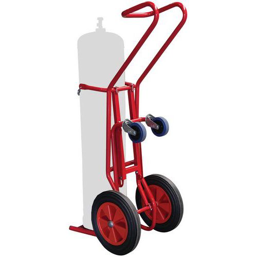Flaschenträgerwagen mit einklappbarem Ständer – Kautschukreifen – Tragkraft 250 kg