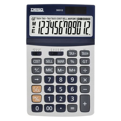 Calculatrice Large Desq Business Classy métallique 30312 - Desq