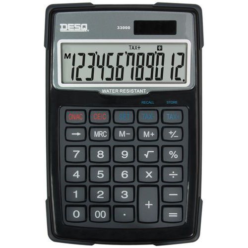 Calculatrice Large Water&Dust Proo Desq 33000 noire - Desq
