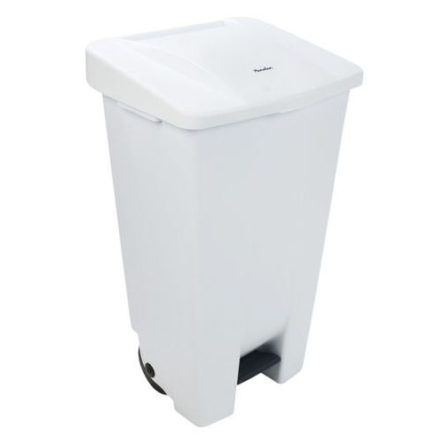 Poubelle mobile à pédale - tri sélectif 120 L - Manutan Expert