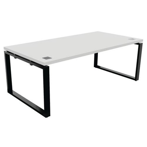 Bureau droit - Pied ruban noir - Buronomic