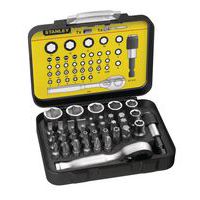 Koffer mit 39 Einsätzen + Steckeinsätze + Mini-Ratsche Fatmax Pro