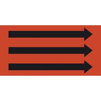 Marqueurs avec flèches (DIN 2403), orange avec flèches noires