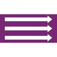 Marqueurs avec flèches (DIN 2403), violet avec flèches blanches