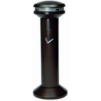 Aschenbecher mit hohem Fassungsvermögen, schwarz, Edelstahl, 8.000 Zigarettenstummel - Rubbermaid