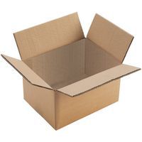 Caisse carton recyclée, Capacité: 12 L, Hauteur intérieure: 200 mm, Largeur intérieure: 200 mm